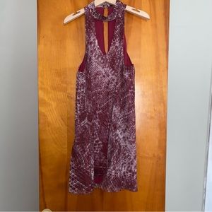 Oliviaceous snake print choker dress size small